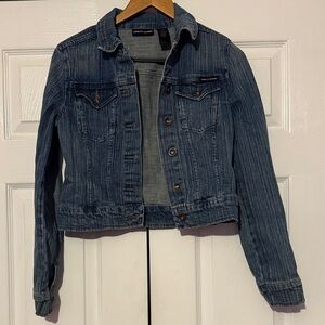DKNY Jeans Women's Distressed Denim Jacket S